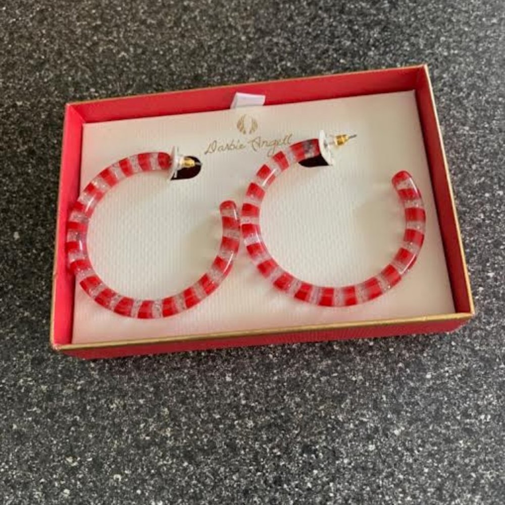 Darbie Angell candy cane hoops